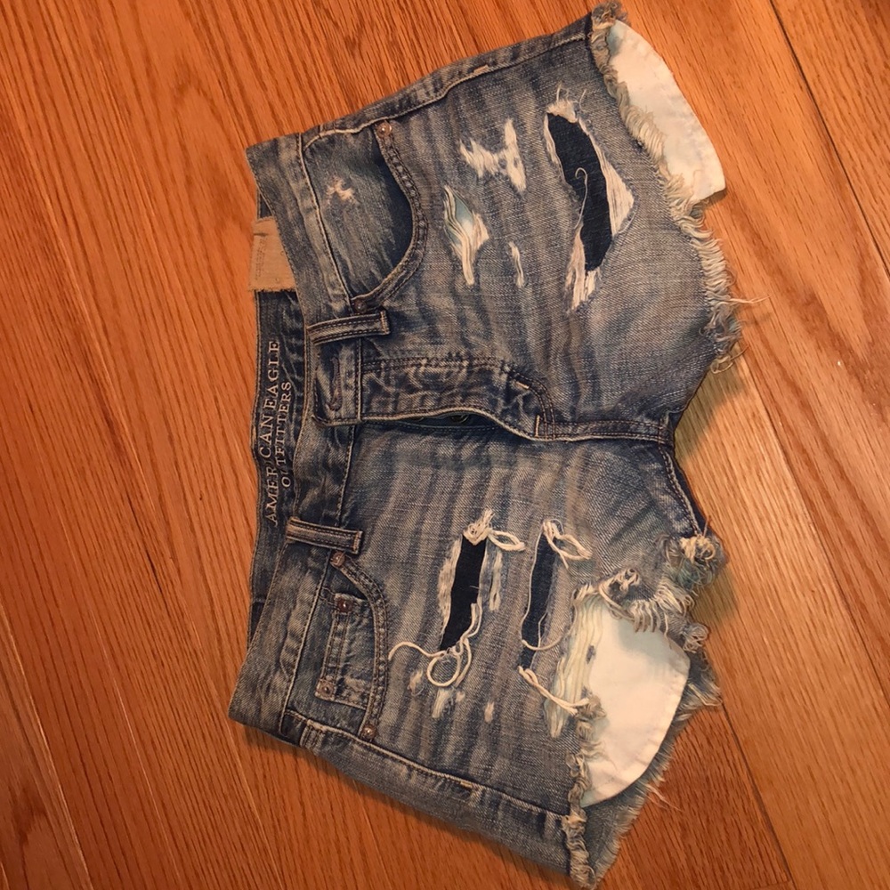 American Eagle Women’s Ripped Denim Shorts